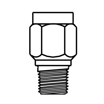 Pressure Snubber, Piston Solid Body 022