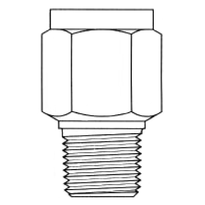 Pressure Snubber, Piston Solid Body 023