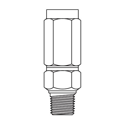 Pressure Snubber, Piston Center Joint 050, 3/8 inch NPT