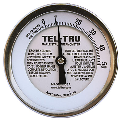 GT300R Maple Syrup Thermometer, 3 inch dial with calibration feature