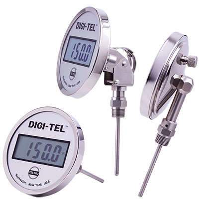 Digi-Tel Industrial Direct Mounting Thermometer ND5, 5″ case