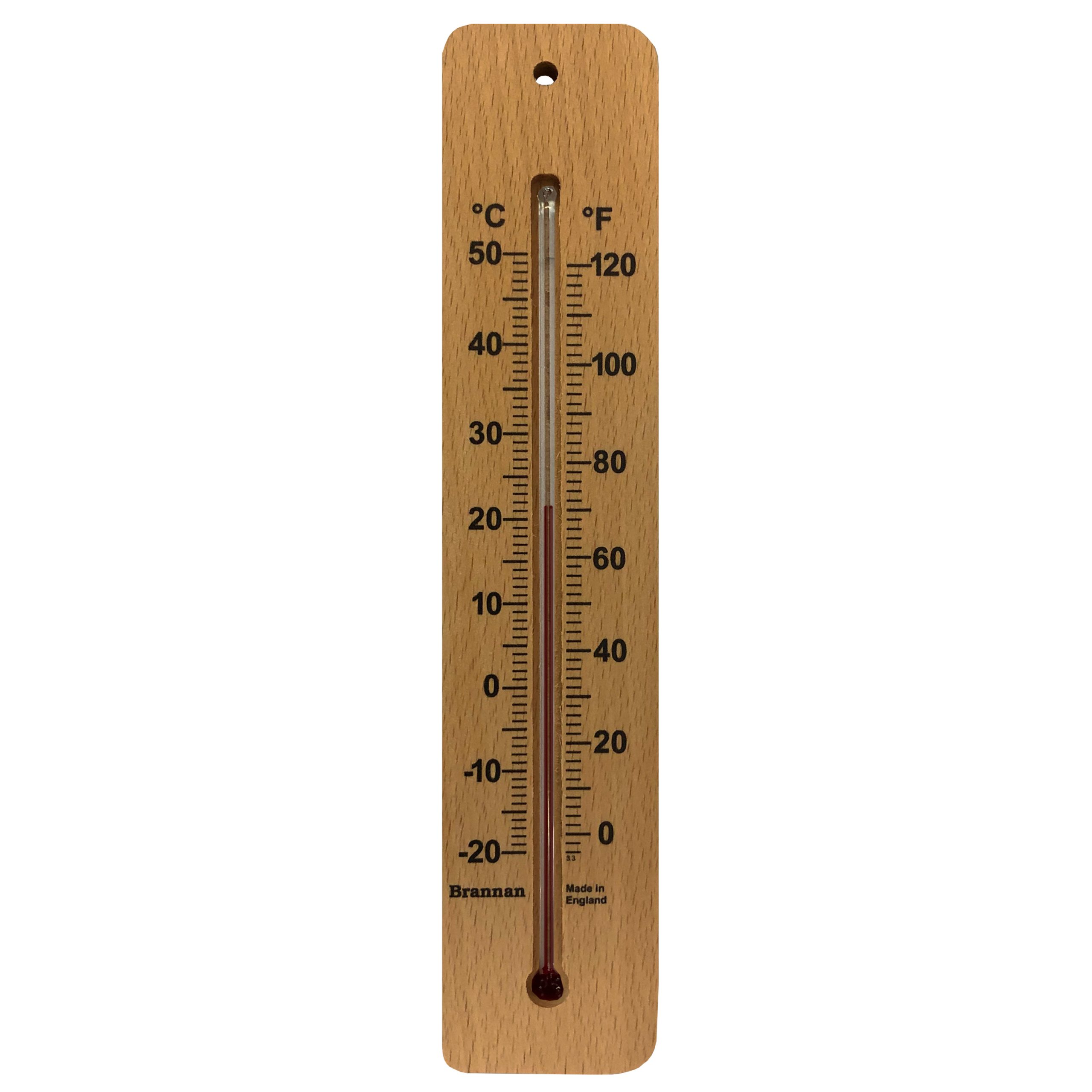 215mm wood wall thermometer