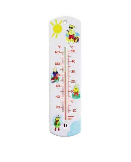 240mm nursery wall thermometer – Teddy bear design