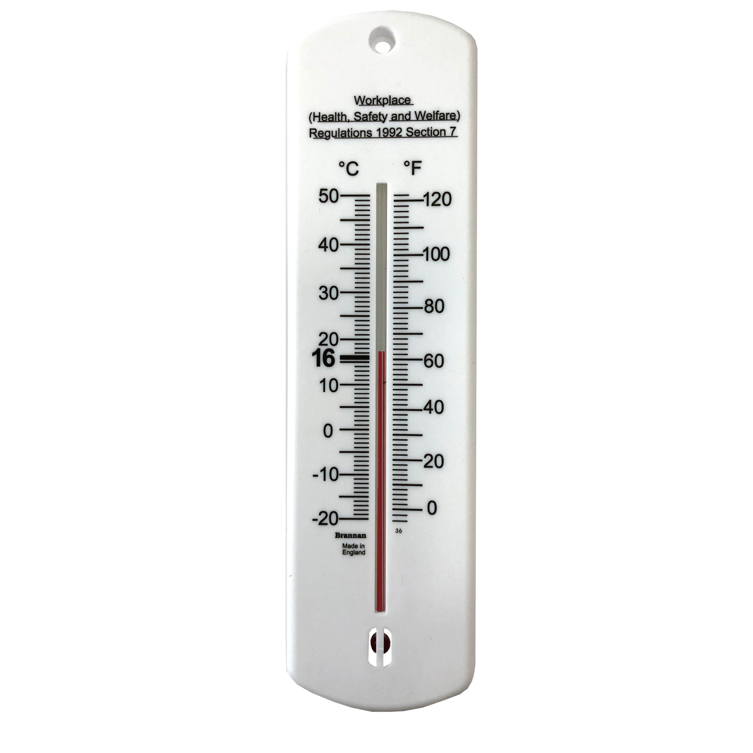 240mm plastic wall workplace thermometer