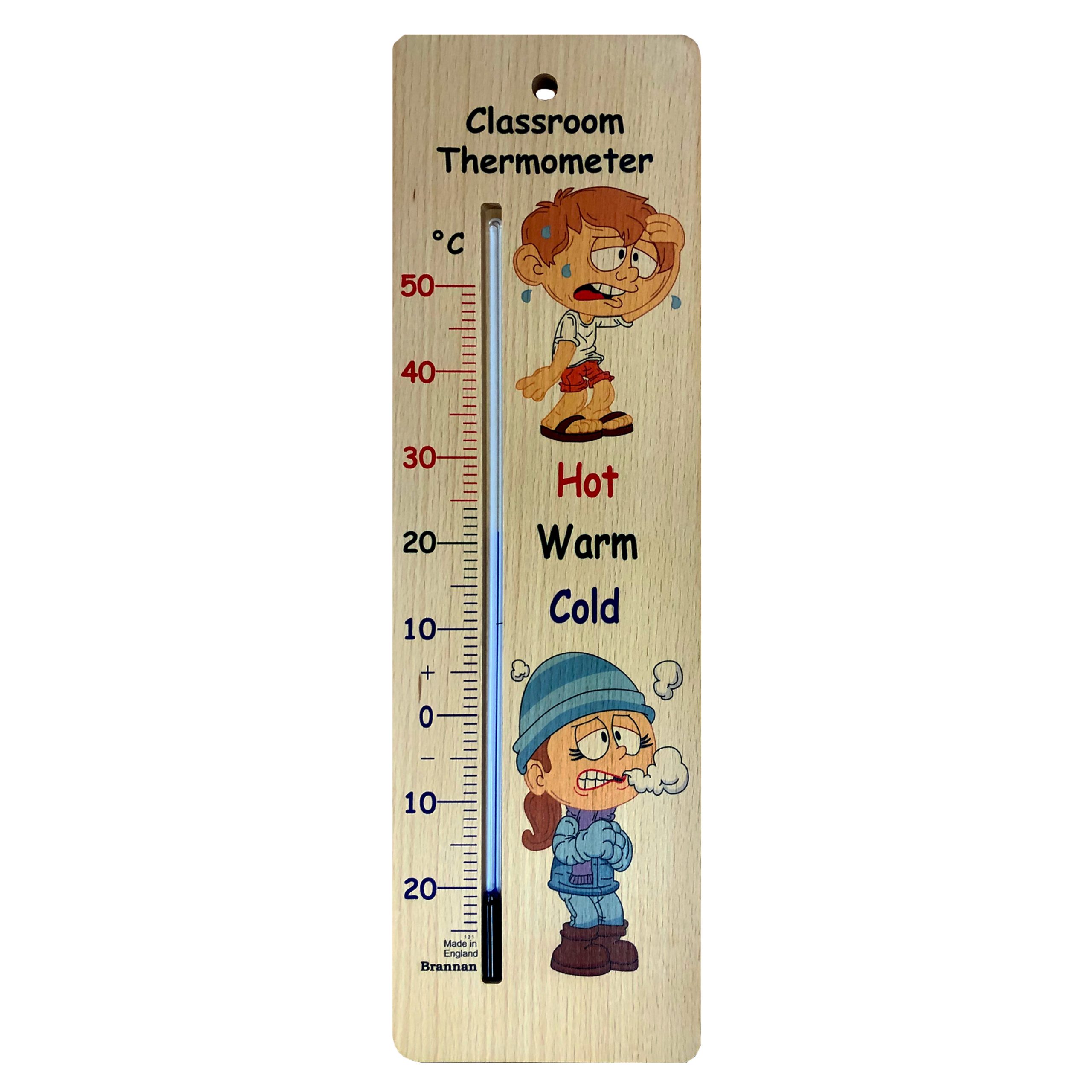 380mm wide wood wall thermometer – classroom design