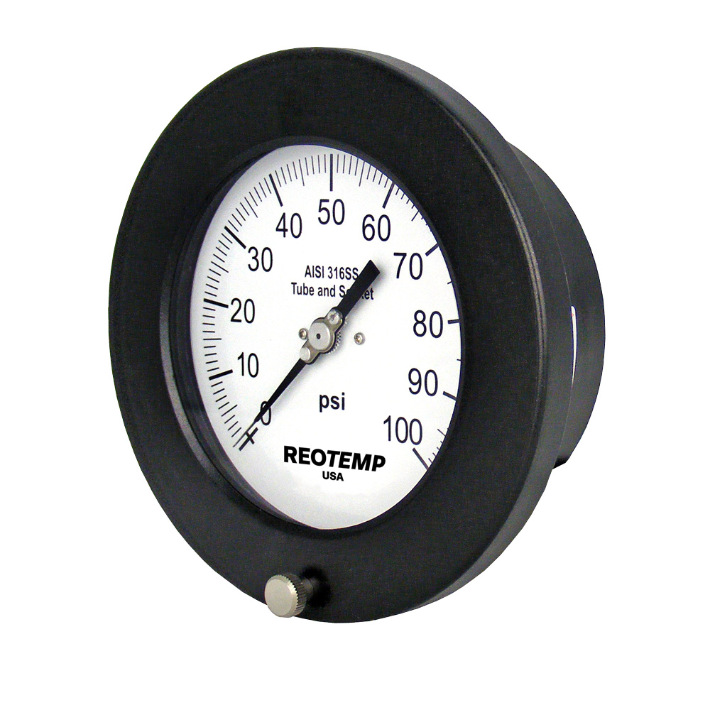 HINGED-FRONT INDUSTRIAL PROCESS GAUGE